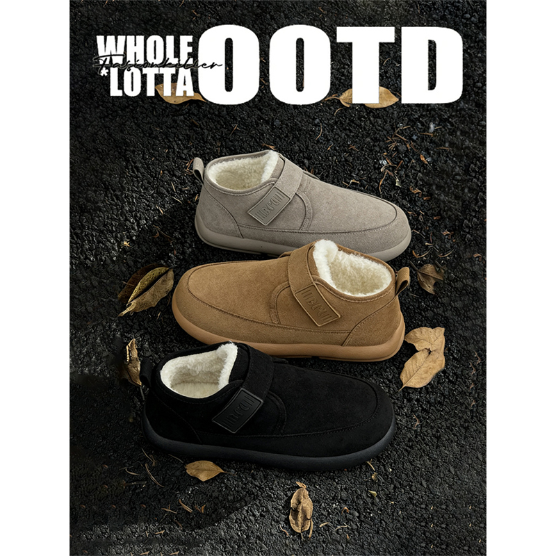 NewRockstarChoppa 冬季桑坡棉鞋男款厚底加绒保暖防寒勃肯雪地靴