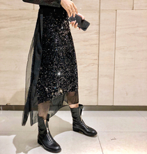 千望2019新款黑色性感气质连衣裙1