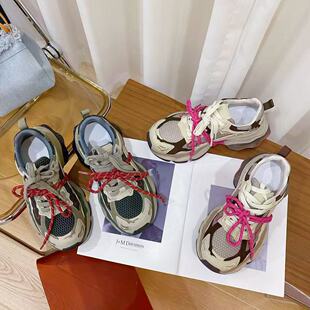 VK定制 韩版真皮时尚休闲运动鞋女2156-90