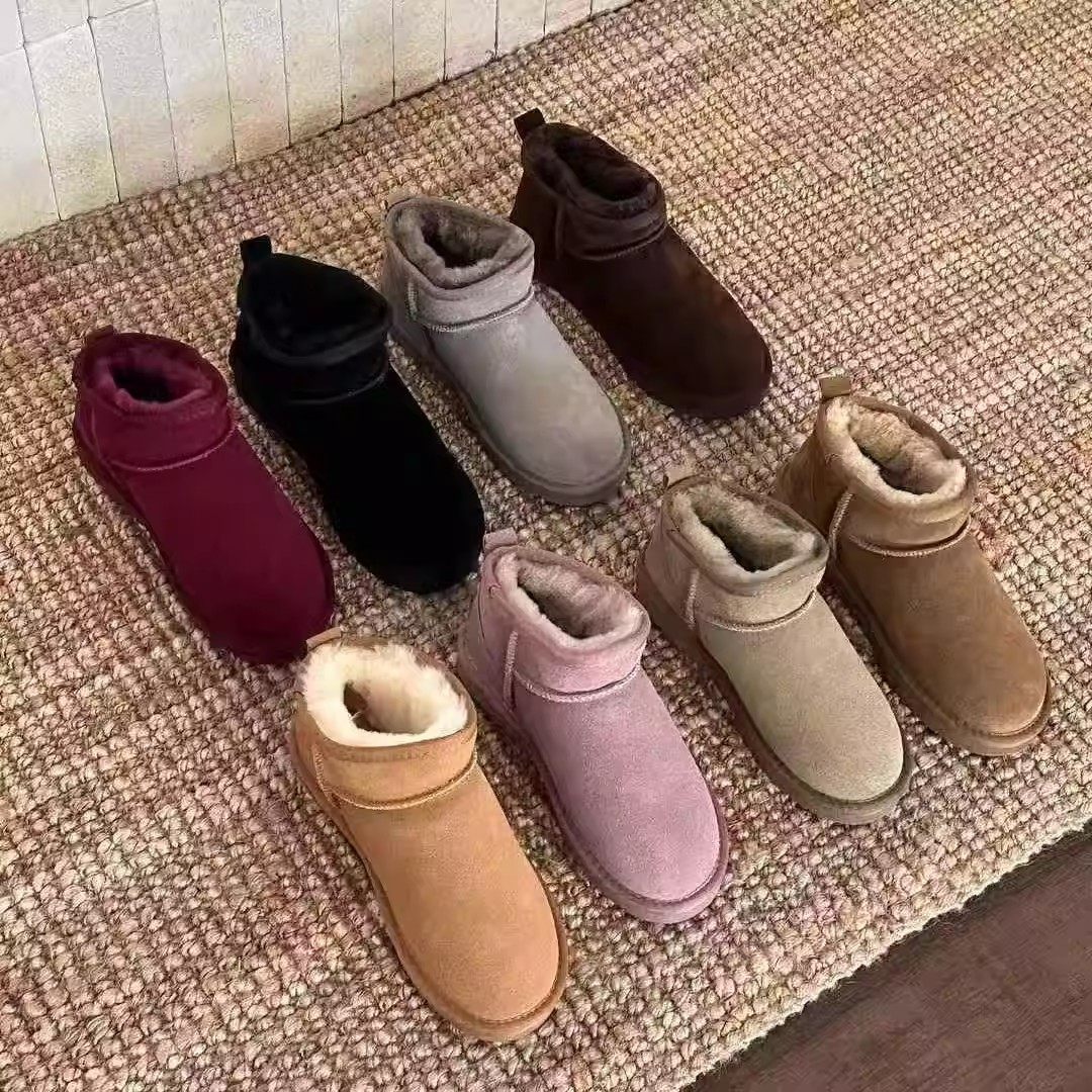 VK定制 韩版真皮羊毛时尚休闲雪地靴女5854-3,女鞋,时尚雪地靴,淘宝优惠券,粉丝福利购,淘宝优惠卷