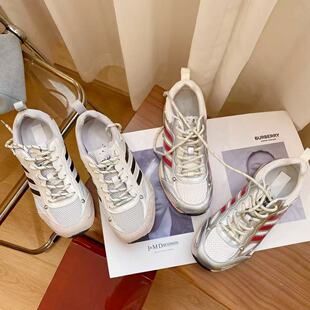 VK定制 韩版真皮时尚休闲运动鞋女