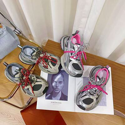 韩版真皮时尚休闲运动鞋女