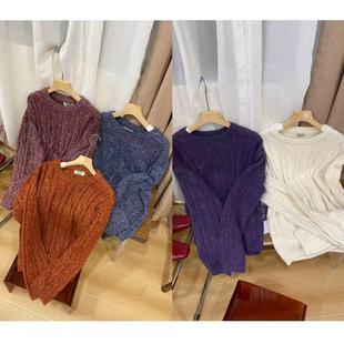 VK定制 韩版轻奢麻花纹毛衣25-088