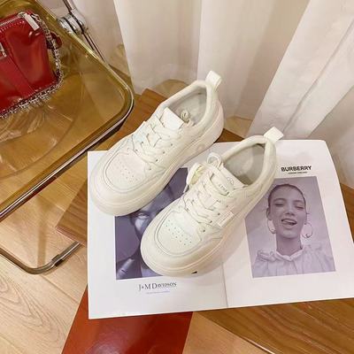 VK定制 韩版真皮时尚休闲运动鞋女18-066