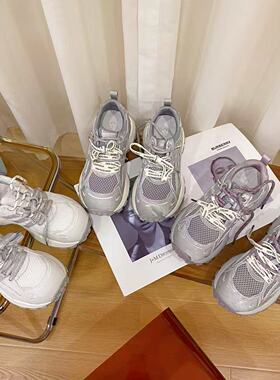 VK定制 韩版真皮时尚休闲运动鞋女606