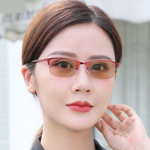 米卡罗半框文雅细巧中小脸型