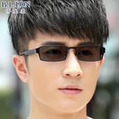 变色全框防蓝光平光变色防辐射紫外线护目近视开车太阳镜潮男眼镜