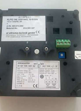 台州设备Eltroma+KLPQ144+转速表，型号+D3V144S