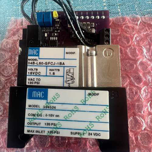 台州设备MAC电磁阀34 B-L50-GFCJ-1BA。带盒子
