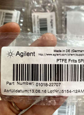 台州设备过滤白头 01018-22707 PTFE Frits