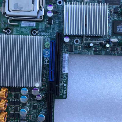 台州设备超微supermicro X7DBU 双路至强服务器 1