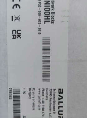 台州设备BALLUFFBNI00HL