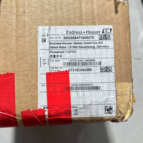 台州设备E+H流量开关DTT31-A2A111AE2BA