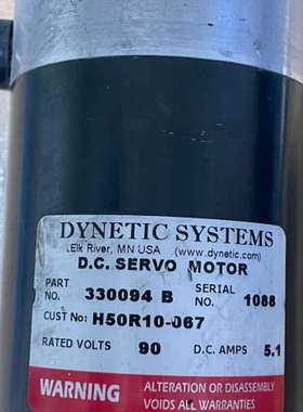 台州设备DYNETIC直流伺服电机 330094B ，实