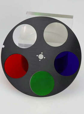 台州设备RGB+灰色+透明 高品质 五色滤镜转盘 滤光轮 成像色度计