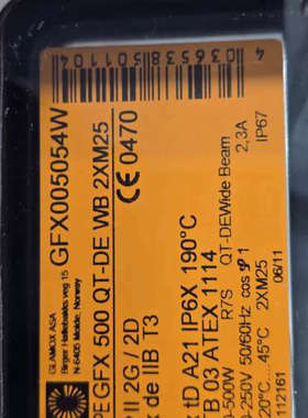 台州设备GLAMOX   GFX500 QT-DE22W，GFX00