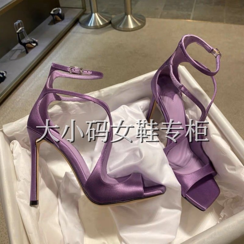 跨境亚马逊独立站玫红走秀时装鞋