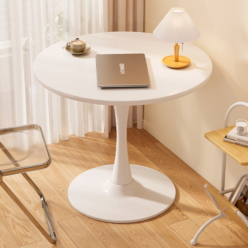 极简轻奢高级感客厅小圆桌子阳台茶几卧室床头床边桌沙发边几边柜 - 封面