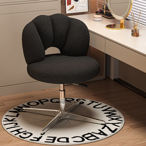 带轮便捷椅子女生卧室轻奢梳妆台