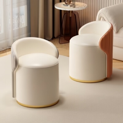 轻奢可旋转靠背梳妆凳女生高级感