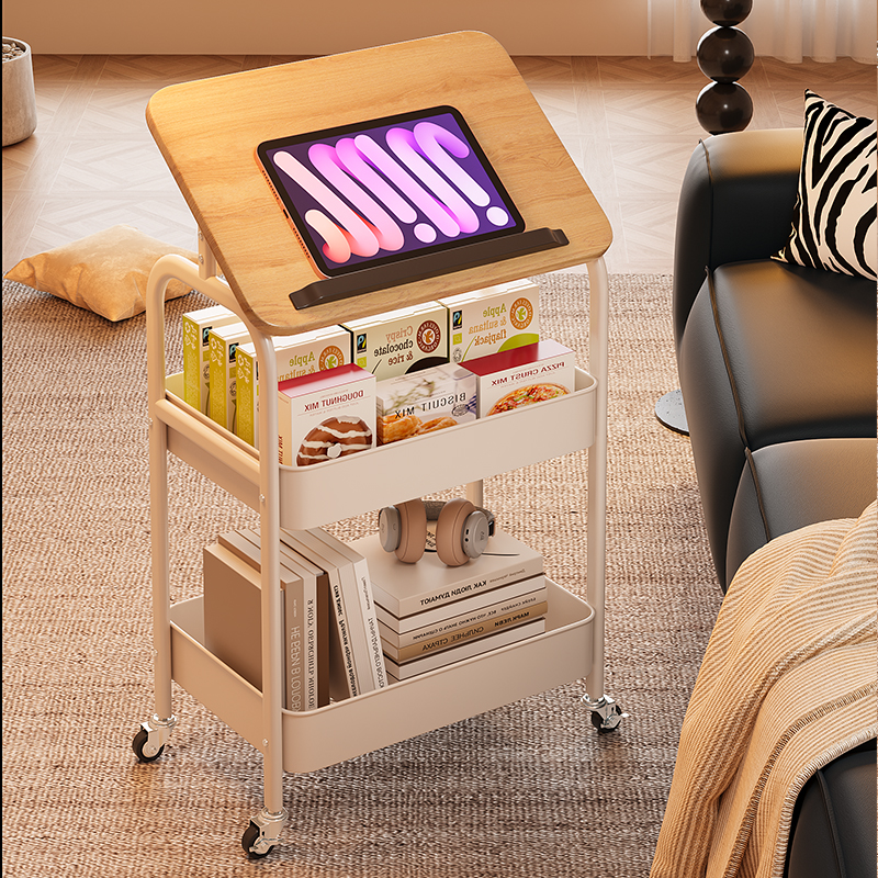 床头置物架客厅移动茶几收纳架子