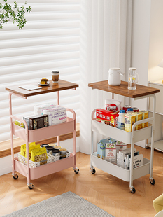 新款 边几移动茶几带轮小茶桌零食台沙发边桌电脑床边桌床头置物架