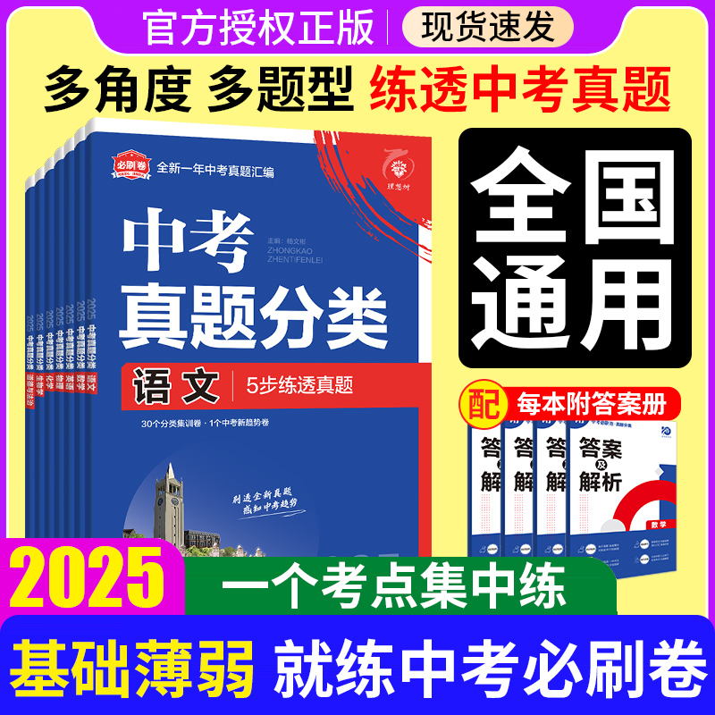 2025中考必刷卷真题分类