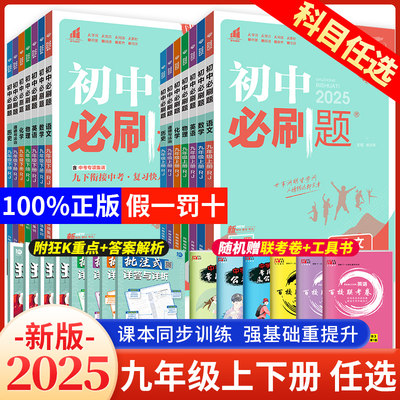 2025初中必刷题九年级上册下册