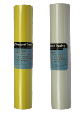 金钻石草图纸12/18/24寸半透明白色黄色拷贝纸A3设计制图纸A4a3A2a1临摹描图纸蓝色草图纸卷装建筑字帖临摹纸