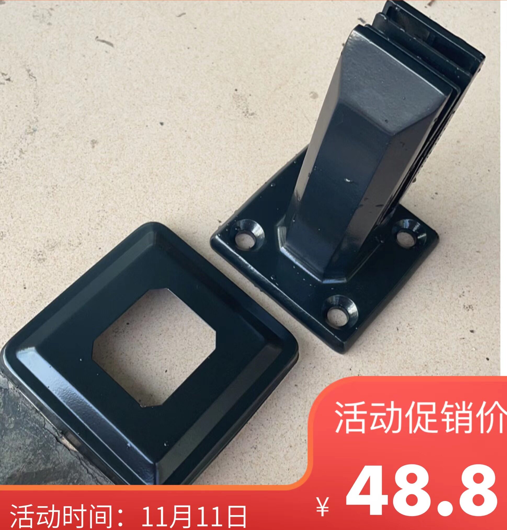 定制加长不锈钢泳池夹底座落地玻璃扶手栏杆立柱楼梯沙滩阳台立柱