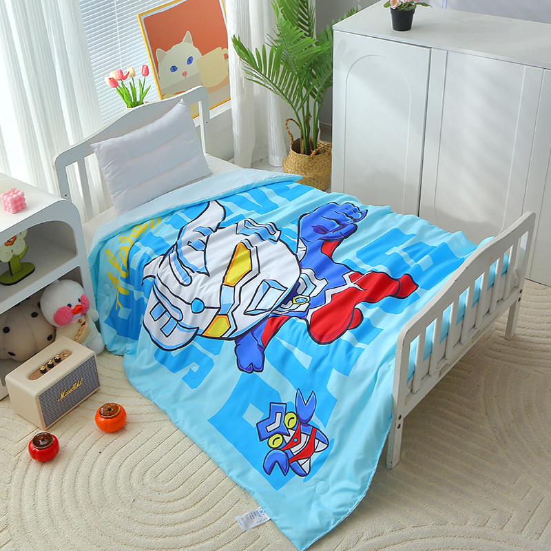 儿童空调被子夏季冰丝凉感天丝幼儿园午睡单奥特学生宿舍宝宝被子