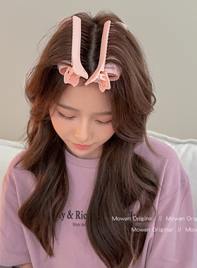 彩色八字刘海卷发筒发夹高颅顶头发蓬松神器发根蓬松夹子发卡头饰