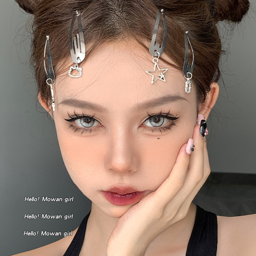 y2k千禧辣妹星星吊坠发夹发卡
