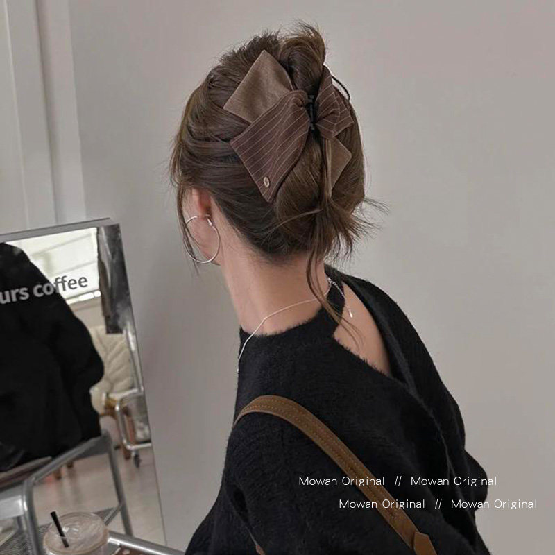 韩系条纹三角抓夹女高级感2025新款发夹后脑勺盘发鲨鱼夹发卡头饰,饰品/流行首饰/时尚饰品新,发饰,淘宝优惠券,粉丝福利购,淘宝优惠卷