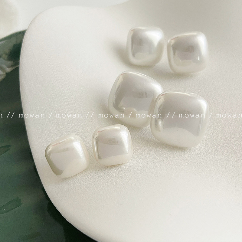 方形仿珍珠耳钉高级感新款气质耳环小众轻奢冷淡风耳饰女配饰,饰品/流行首饰/时尚饰品新,耳钉,淘宝优惠券,粉丝福利购,淘宝优惠卷