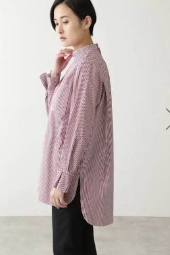 日单宽松版通勤长袖精梳棉女衬衣