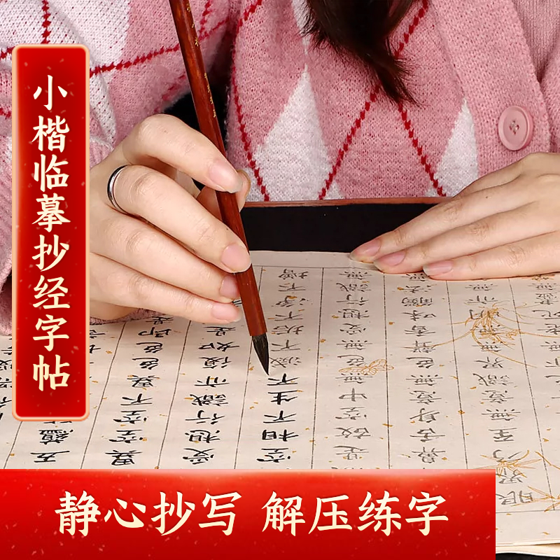 手抄药师经普门品楞严地藏小楷字帖描红练字抄经解压临摹小楷软笔