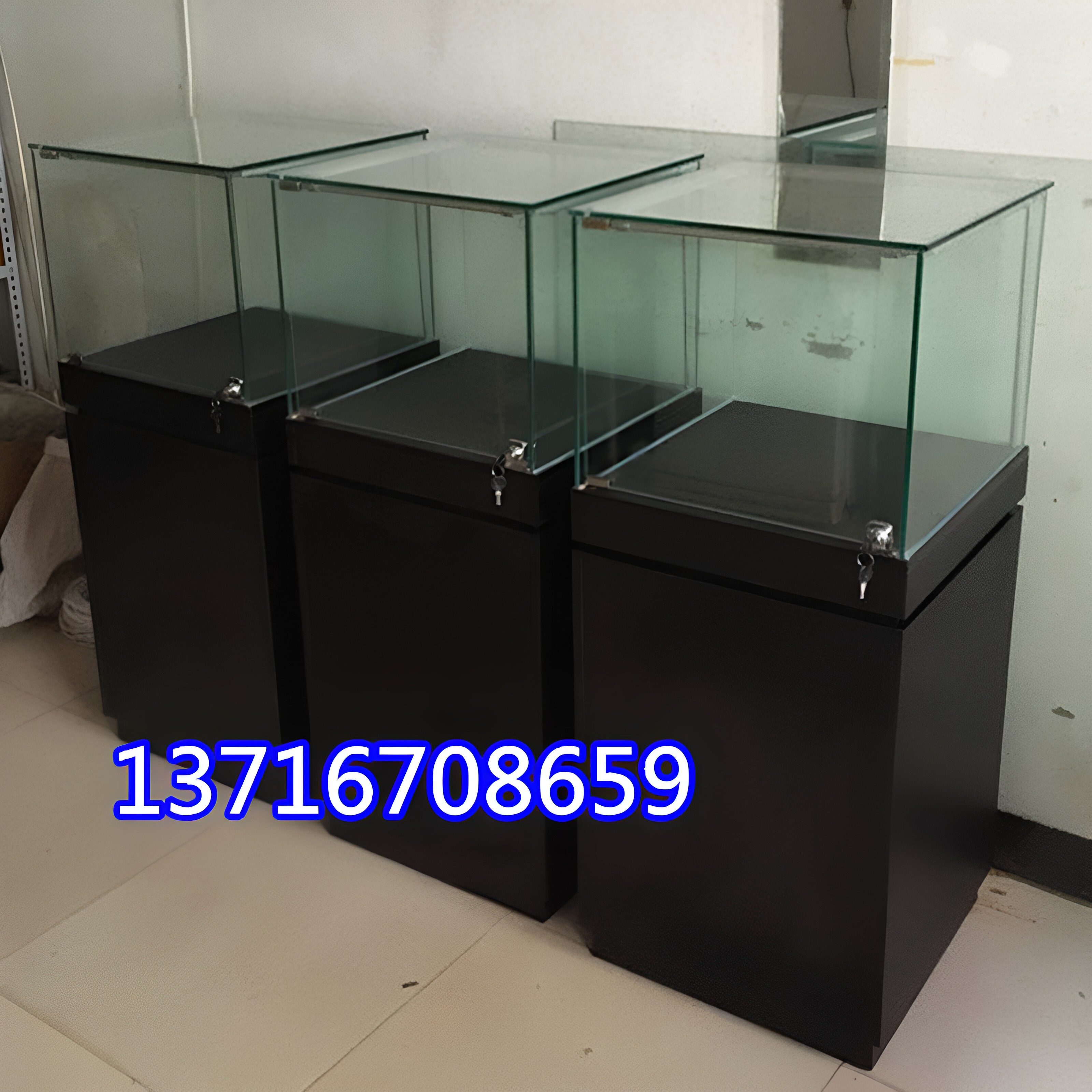 定制博物馆展示柜文物收藏品玉瓷器珠宝柜产品样品展览柜台玻璃