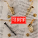 铜制镀金萨克斯长笛巴松小提琴圆号胸针别针管乐乐器模型摆件礼物