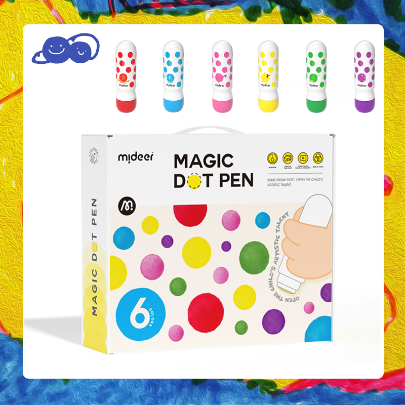 mideer弥鹿大号圆点笔宝宝水彩笔