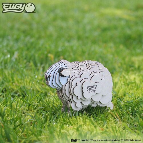 eugy绵羊可爱动物纸质模型仿真手工粘贴玩具礼物dodoland桌面摆件