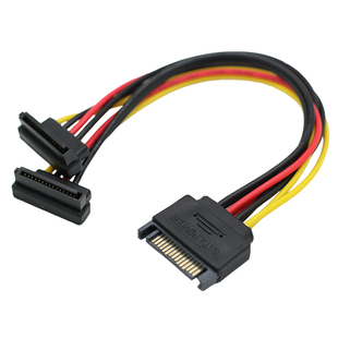 SATA电源一分二线 串口电源一转二转接线 SATA一分二电源线