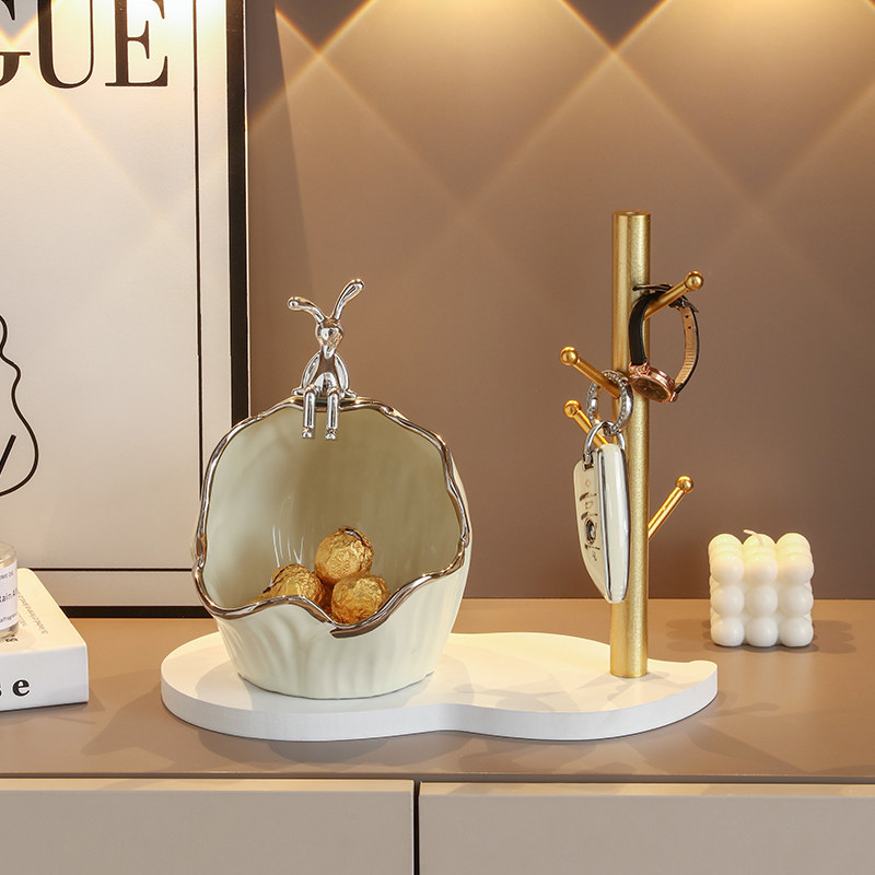 钥匙收纳玄关摆件入户门口鞋柜客厅家居装饰品置物架乔迁新居礼品,家居饰品,装饰摆件,淘宝优惠券,粉丝福利购,淘宝优惠卷