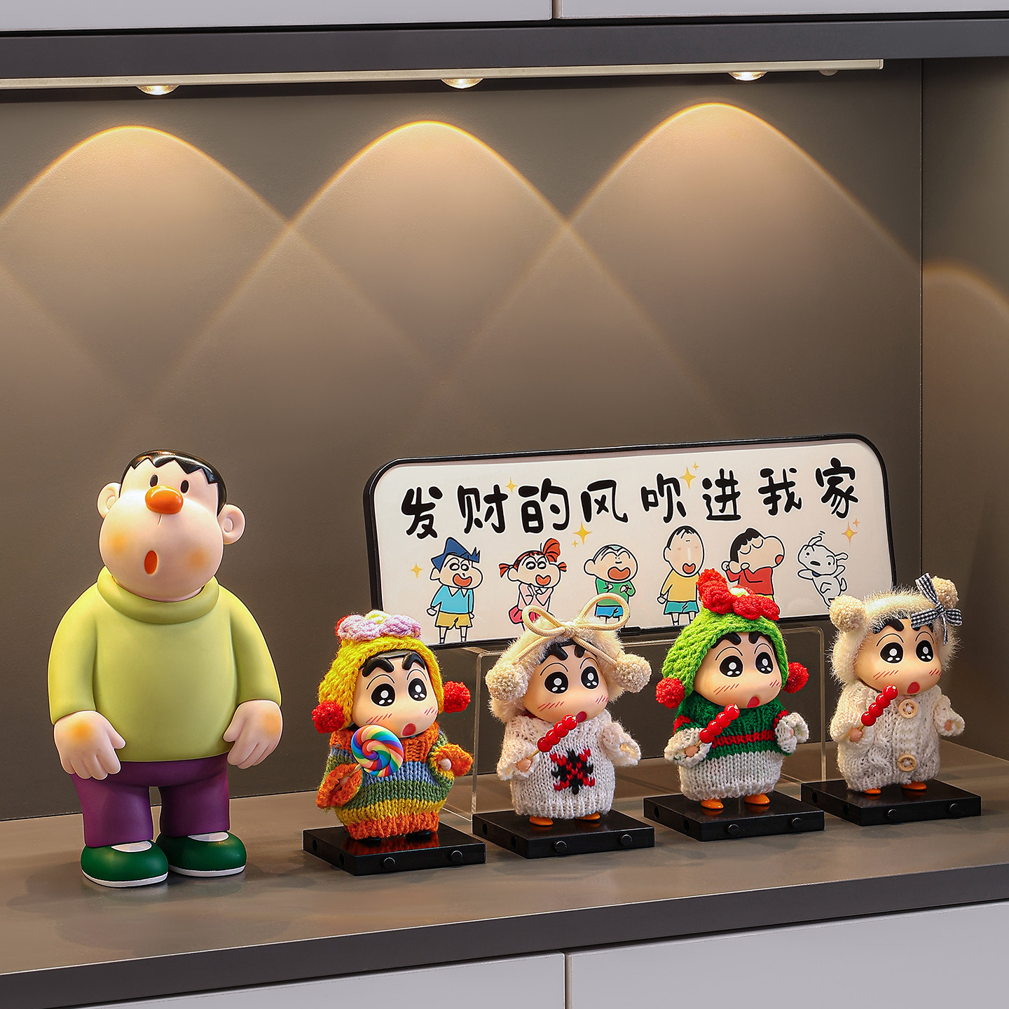 胖虎入户玄关摆件创意客厅电视柜桌面轻奢小众装饰品乔迁新居礼物