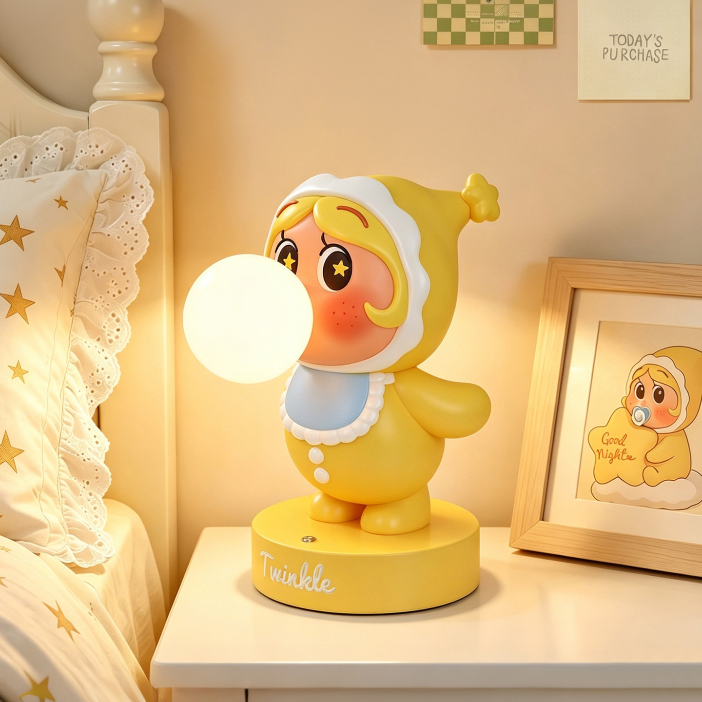星星人台灯摆件儿童房卧室床头小夜灯睡眠闺蜜生日礼物女生送女孩