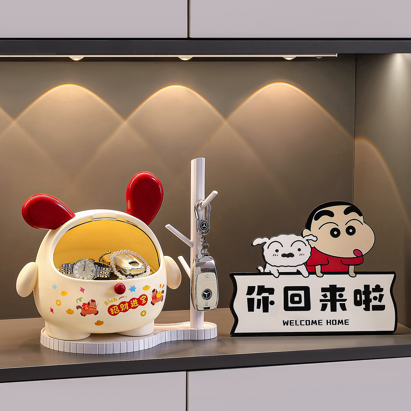 放钥匙的摆件门口客厅2026新款图片