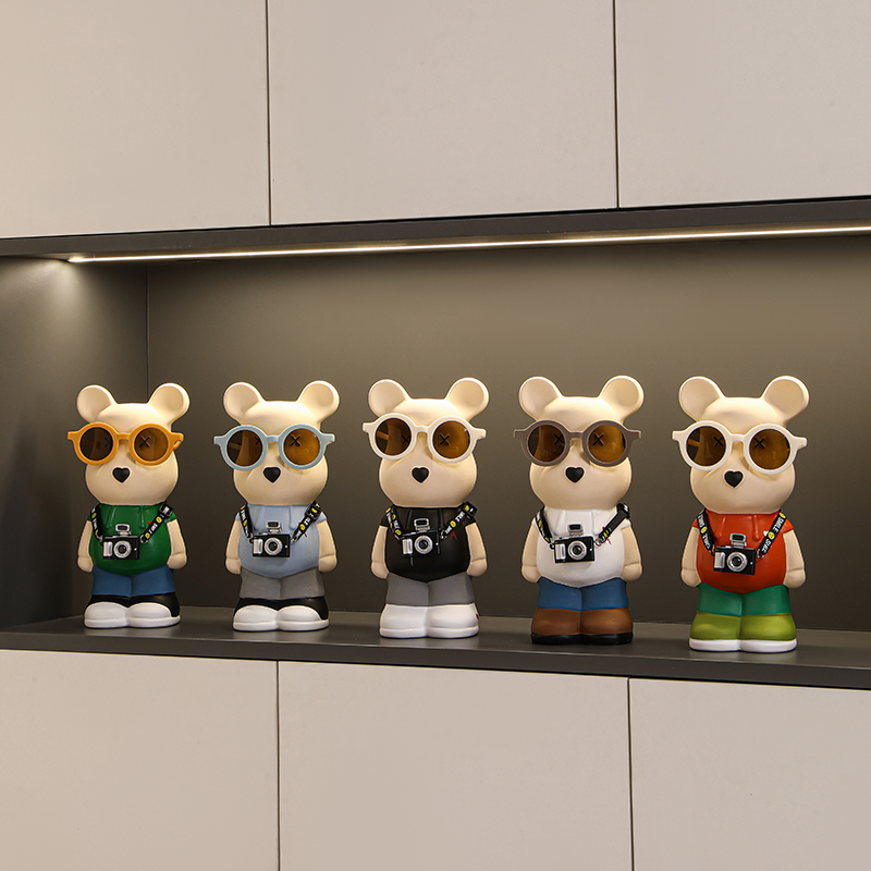 暴力熊存钱罐电视柜摆件装饰客厅