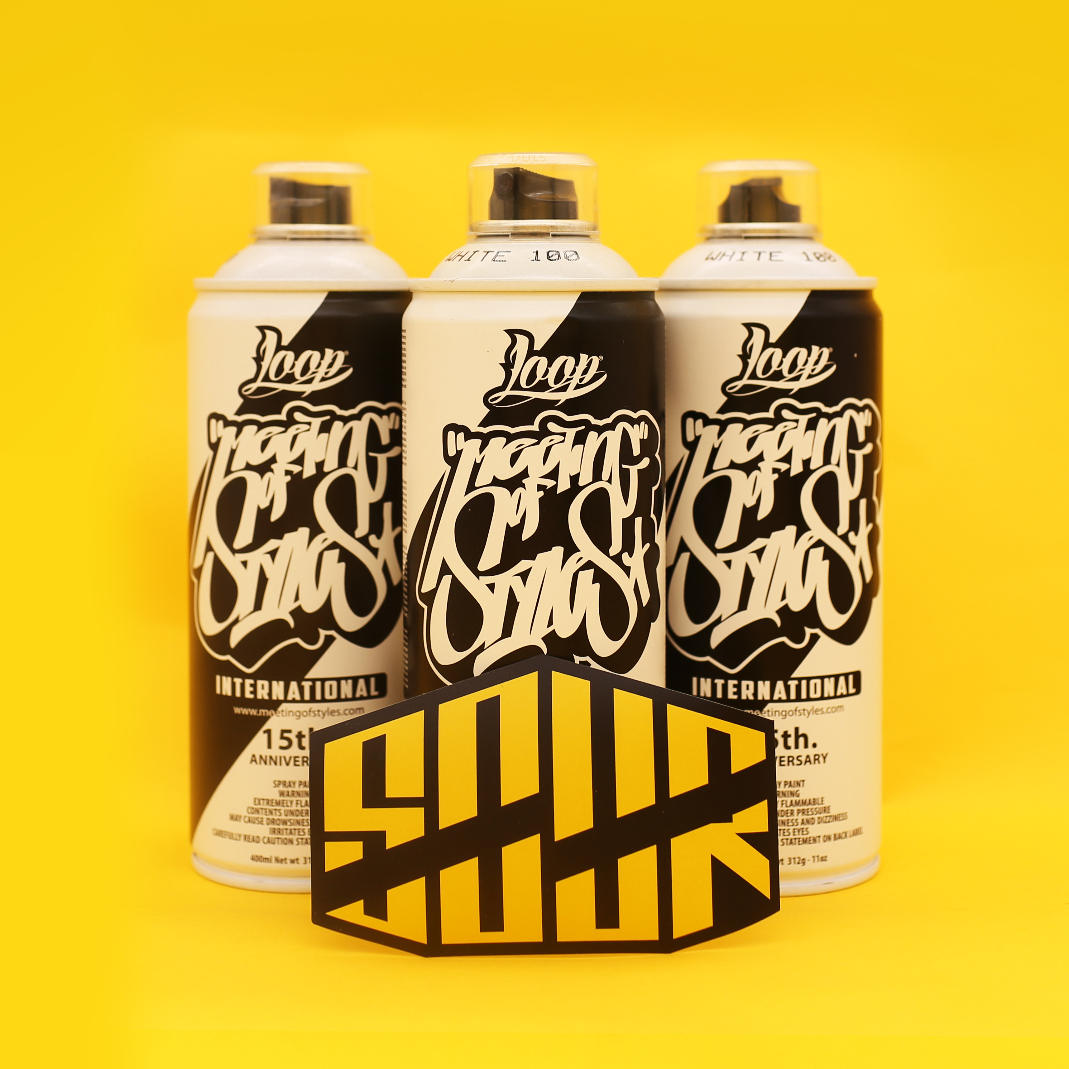 loop | mos合作限量款涂鸦喷漆纪念罐 高覆盖手摇丙烯喷漆 400ml