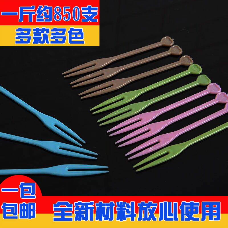 套装一次性家用塑料透明水果叉