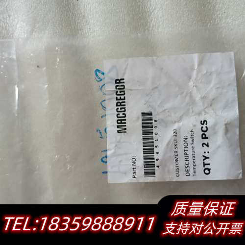 MACGREGOR温度开关议价
